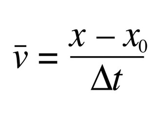 average velocity equation